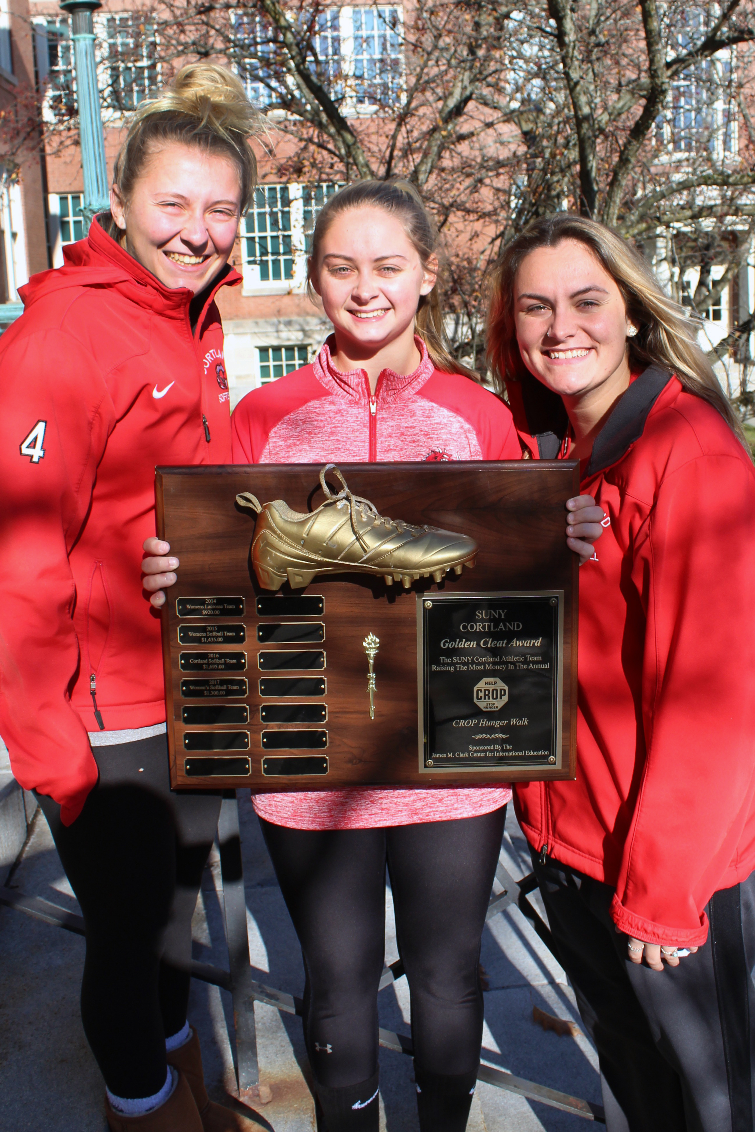 Softball team athletic winners